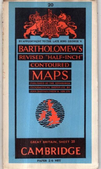 Revised Half-inch Sheet 20. Cambridge : Bartholomew