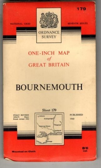 One-Inch Seventh Series Sheet 179 Bournemouth : Ordnance Survey