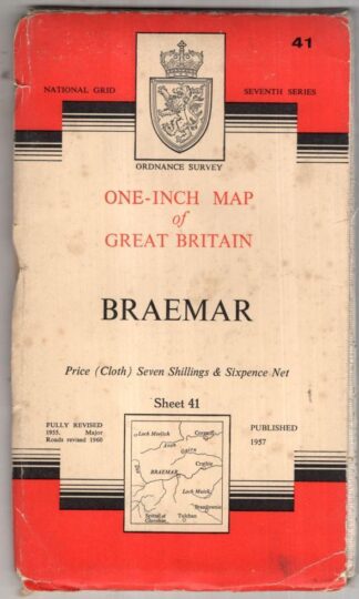 Braemar Sheet 41 One-Inch Map:Ordnance Survey