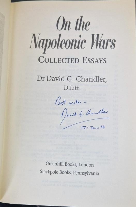 On the Napoleonic Wars: Collected Essays (Signed) : David G. Chandler - Image 2