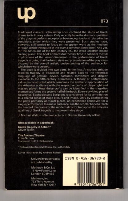 The Greek Sense of Theatre: Tragedy Reviewed:J. Michael Walton - Image 2