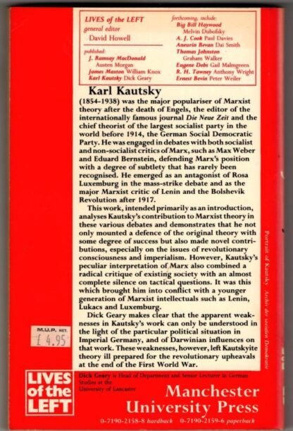 Karl Kautsky (Lives of the Left) : Dick Geary - Image 2