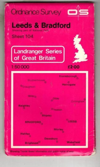 Landranger Sheet 104 Leeds & Bradford : Ordnance Survey