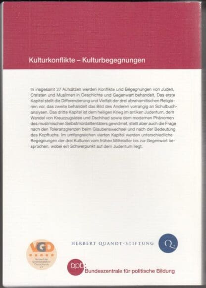 Kulturkonflikte - Kulturbegegnungen. Juden, Christen und Muslime in Geschichte und Gegenwart:Gisbert Gemein - Image 2