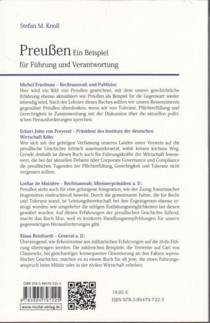 Preußen. Ein Beispiel für Führung und Verantwortung:Stefan M. Knoll - Image 2
