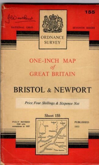 National Grid Seventh Series Sheet 155 Bristol & Newport : Ordnance Survey