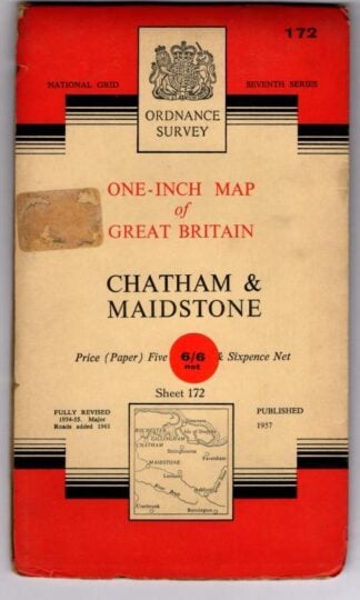 National Grid Seventh Series Sheet 172Chatham & Maidstone : Ordnance Survey
