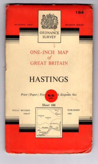 National Grid Seventh Series Sheet 184 Hastings : Ordnance Survey
