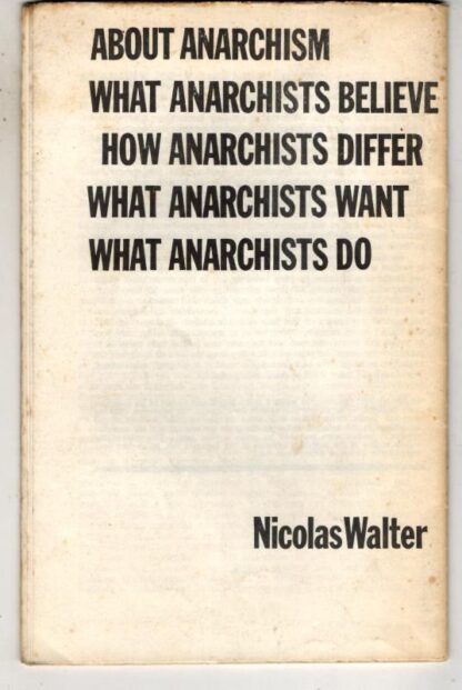 About Anarchism : Nicolas Walter - Image 2