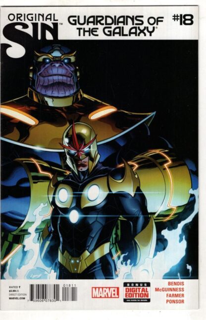 Original Sin. Guardians Of The Galaxy #18:Marvel Comics
