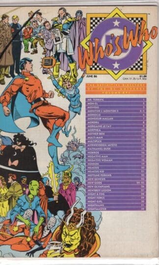 Who's Who June '86:DC Comics
