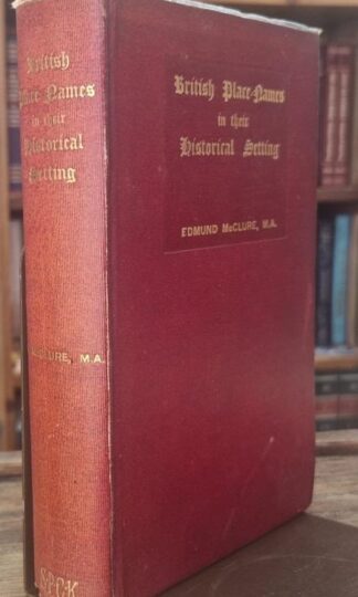 British Place-Names in Their Historical Setting : Edmund McClure