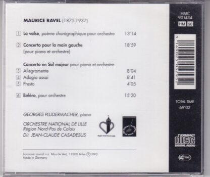 Bolero / La Valse / Concertos Pour Piano CD:Ravel - Image 2