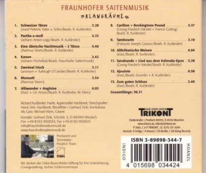 Klangraume CD:Fraunhofer Saitenmusik - Image 2