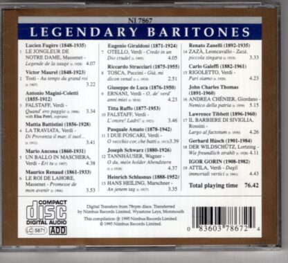 Legendary Baritones:Various - Image 2