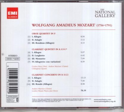 Mozart: Clarinet Concerto, Quintet, Oboe Quartet:Jane Glover - Image 2