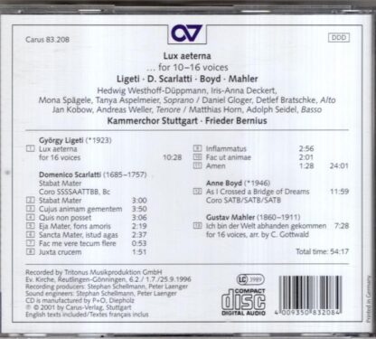Lux Aerterna . . . For 10-16 Voices:Frieder Bernius - Image 2