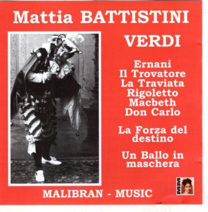 Sings Verdi:Mattia Battistini