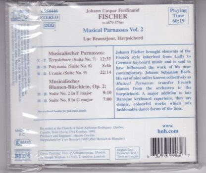 Fischer- Musical Parnassus, Vol. 2 CD:Luc Beauséjour - Image 2