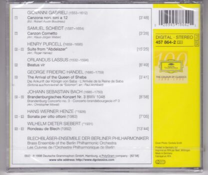 Berlin Philharmonic Orchestra Brass Ensemble CD:Giovanni Gabrieli - Image 2