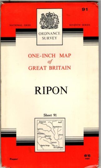 National Grid Seventh Series Sheet 91 Ripon : Ordnance Survey