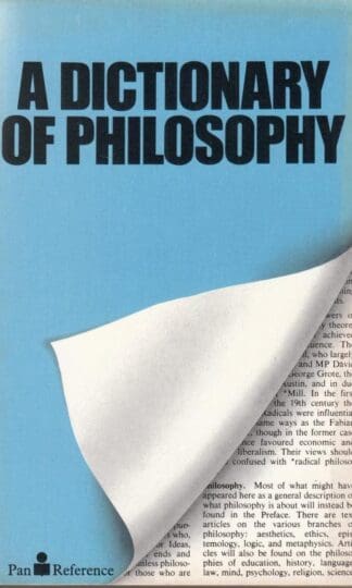 A Dictionary Of Philosophy: