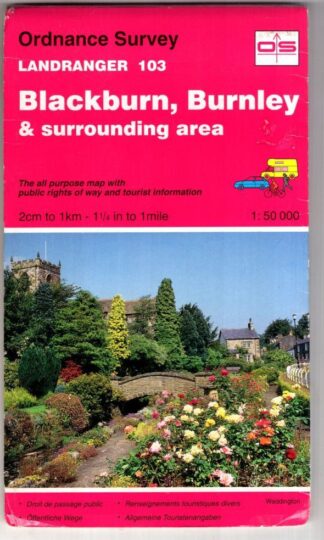 Blackburn, Burnley and Surrounding Area: Landranger 103:Ordnance Survey