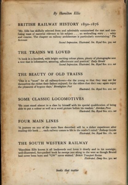 British Railway History - an Outline from the Accession of William IV to the Nationalization of Railways 1877-1947 : Hamilton Ellis - Image 2