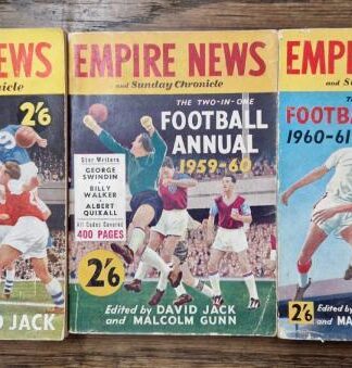 Empire New & Sunday Chronicle Football Annual 1958-1961 (3 vols) : David Jack and Malcolm Gunn