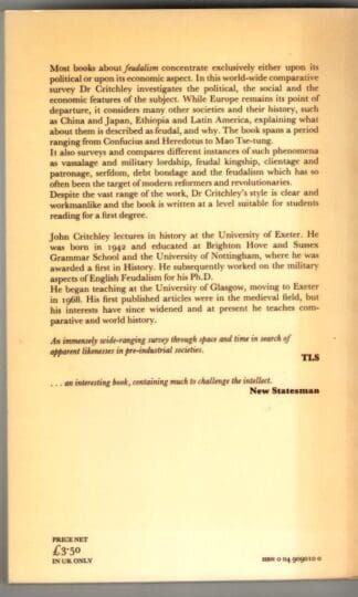 Feudalism : John S. Critchley