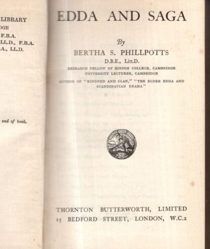 Edda and Saga : Philpotts Bertha S - Image 2