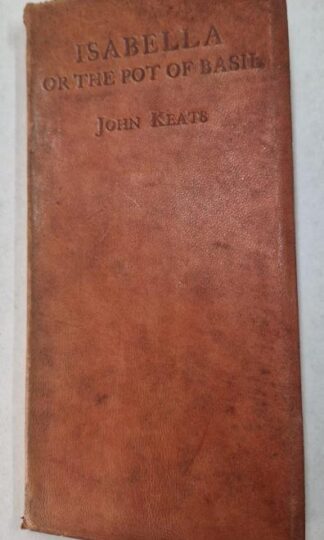 Isabella or the Pot of Basil : John Keats