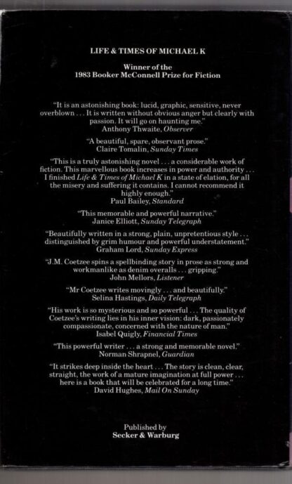 Life and Times of Michael K:J. M. Coetzee - Image 2