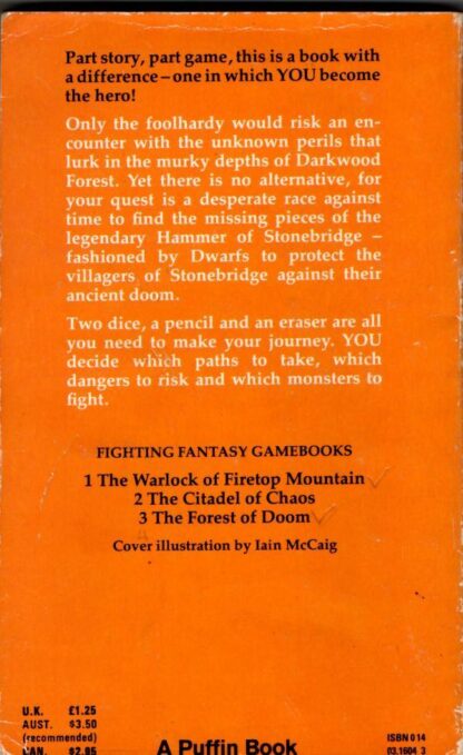 The Forest of Doom: Fighting Fantasy Gamebook 3 : Livingstone Ian - Image 2