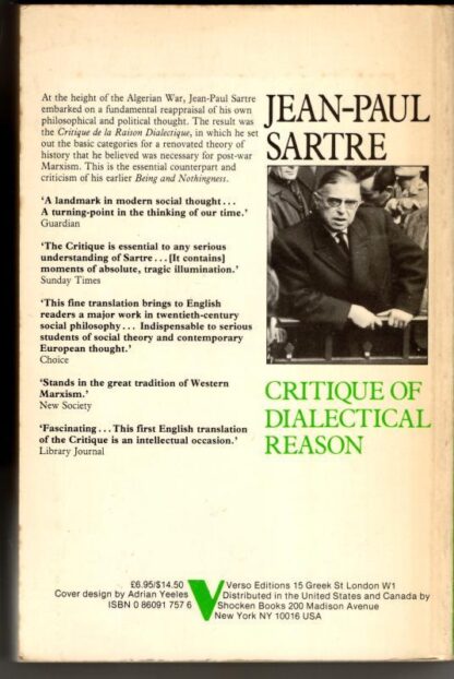 Critique of Dialectical Reason : Jean-Paul Sartre - Image 2