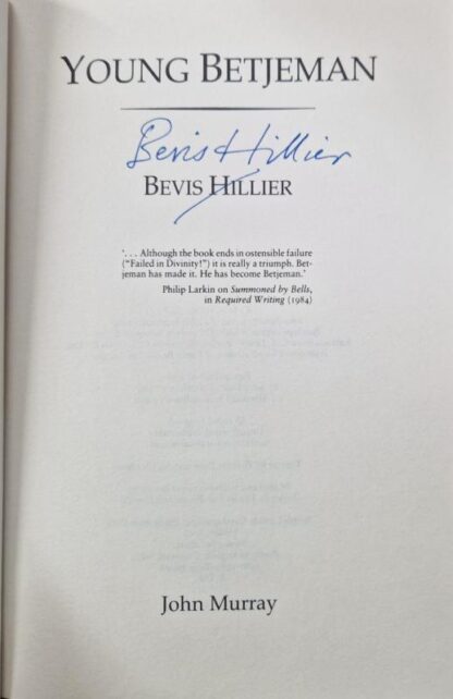 Young Betjeman : Bevis Hillier - Image 2