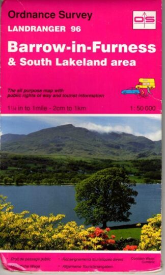 Landranger Sheet 96 Barrow-in-Furness and South Lakeland Area : Ordnance Survey