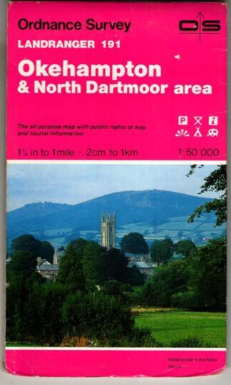 Landranger Sheet 191 Okehampton and North Dartmoor Area : Ordnance Survey