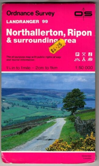 Landranger Sheet 99 Northallerton, Ripon and Surrounding Area : Ordnance Survey