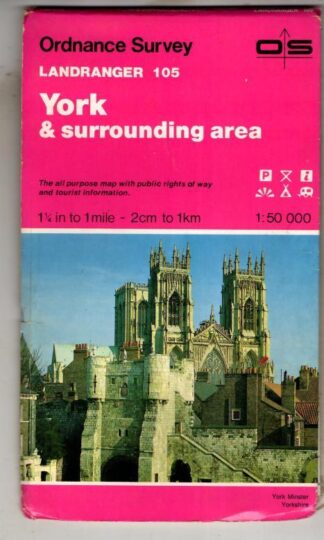 Landranger Sheet 105 York and Surrounding Area : Ordnance Survey