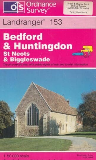 Bedford and Huntingdon, St.Neots and Biggleswade (Landranger Maps):Ordnance Survey