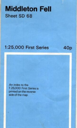 Middleton Fell Sheet SD 68 1:25,000 First Series : Ordnance Survey