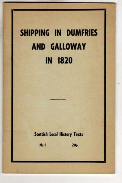 Shipping in Dumfries and Galloway in 1820 : I.F. MacLeod