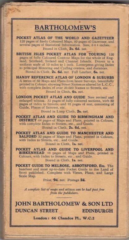 Postal Plan Of London:Bartholomew's - Image 2