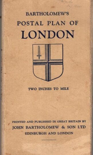 Postal Plan Of London:Bartholomew's