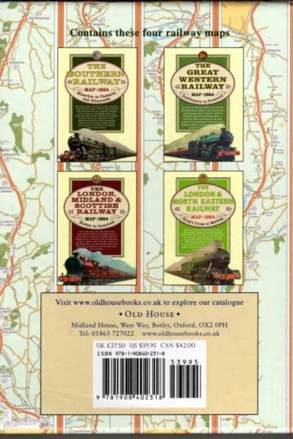 Railway Maps of Great Britain, 1924: The ‘Big Four’ Box-set : Old House Books & Maps - Image 2