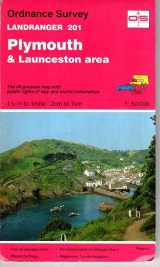 Plymouth & Launceston area (Landranger 201):Ordnance Survey