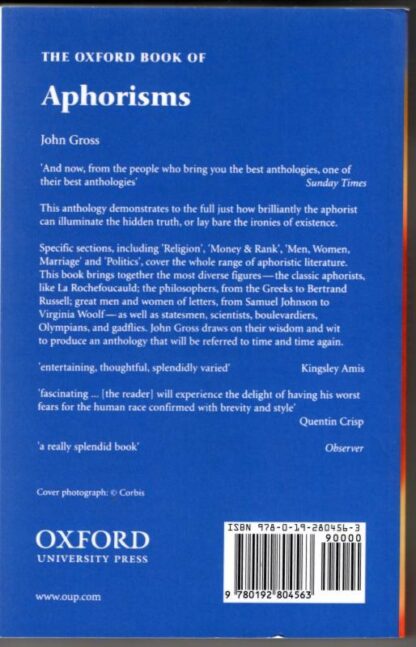 The Oxford Book of Aphorisms : John Gross - Image 2