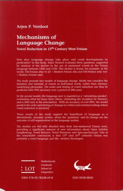 Mechanisms of language change. Vowel reduction in 15th century West Frisian : A.P. VERSLOOT - Image 2