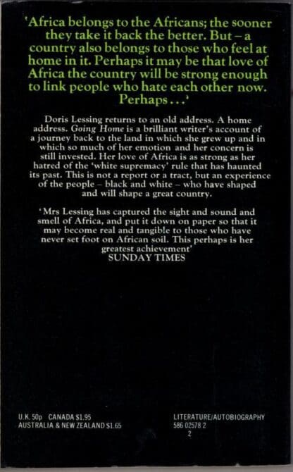 Going Home:Doris Lessing - Image 2